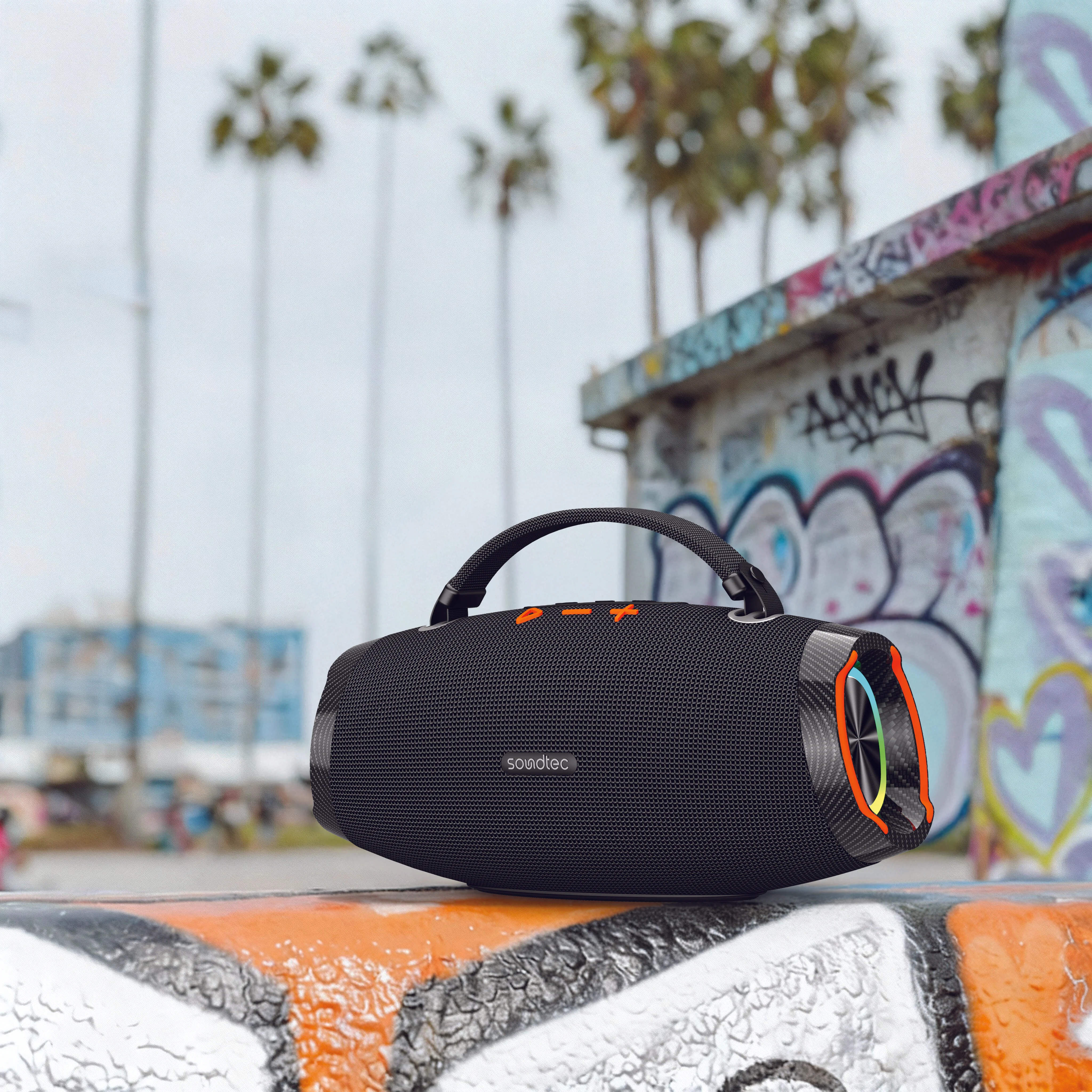 Porodo Soundtec Nancy Portable Stereo Speaker TWS Pairing - Black